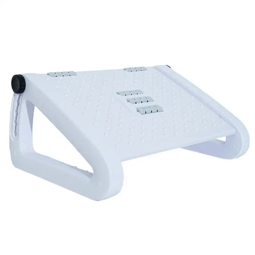 Adjustable Ergonomic Foot Rest with Massage Rollers & 6 Height Settings