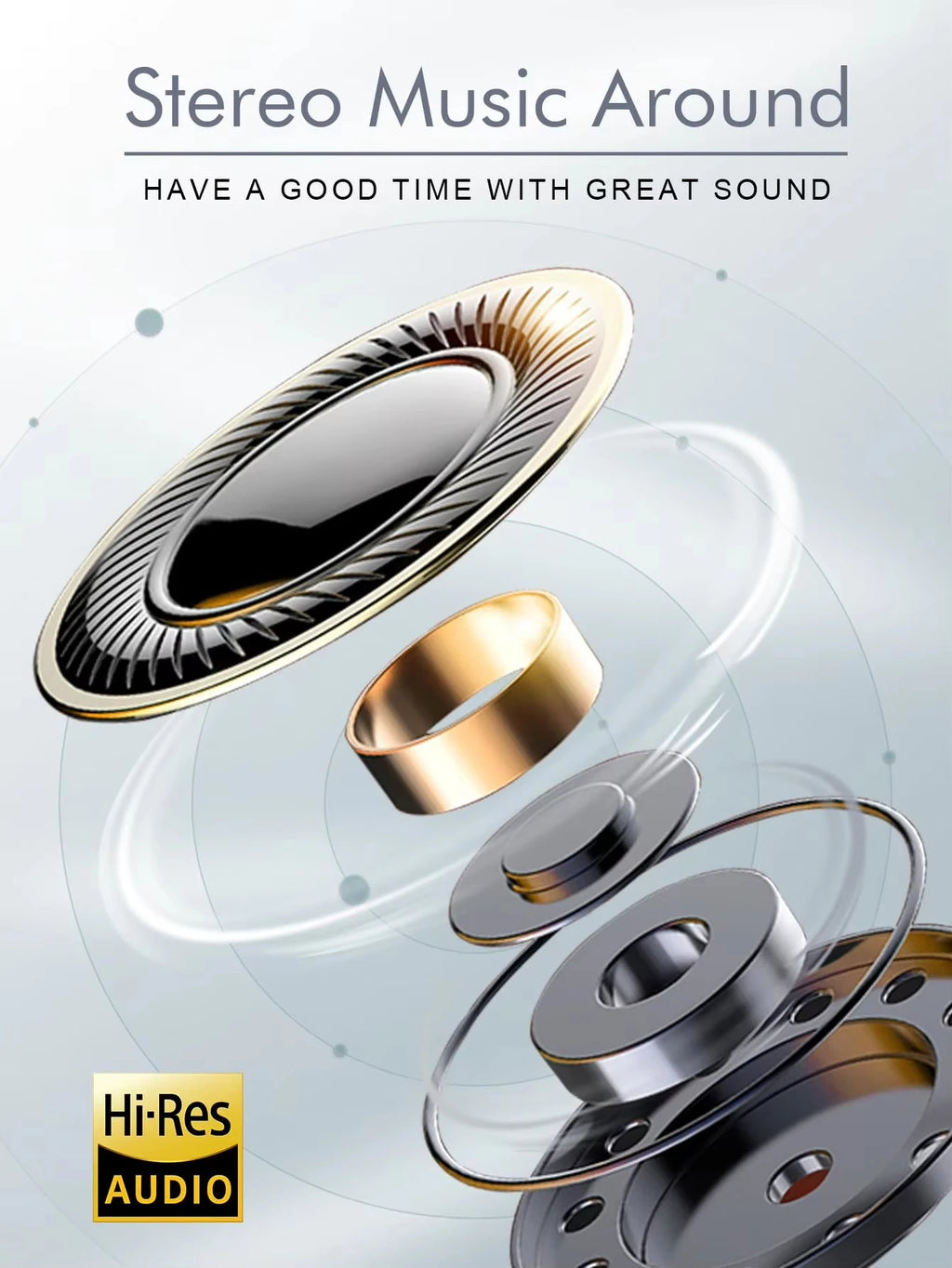Ergonomic Foldable Headphones | Deep Bass Over-Ear Wireless Earbuds
