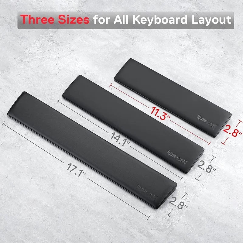 Redragon® Ergonomic Gaming Wrist Rest – Memory Foam & Anti-Slip Rubber Base
